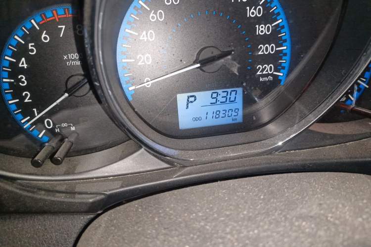 Used Toyota Vios FS 2017 1.5L CVT Fengchi Edition Odometer Close Up