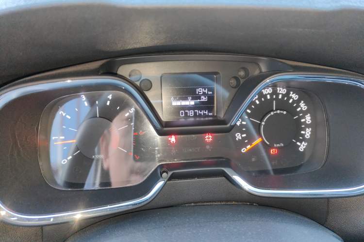 Used Citroen C4 Sega 2016 1.6L Manual Comfort Model Odometer Close Up