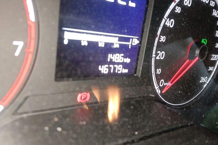 Used Jetta VS5 2019 280TSI Automatic Trend Model Odometer Close Up