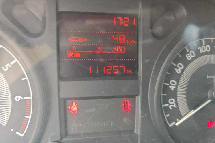 Used Peugeot 301 2016 1.6L Manual Comfort Edition Odometer Close Up