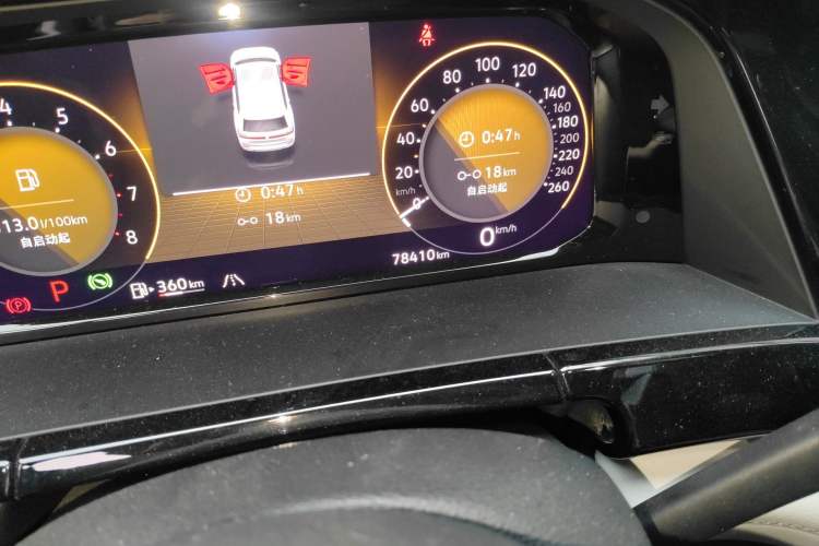 Used Volkswagen Teramont 2021 380TSI Four-Wheel Drive Prestige Luxury Edition Odometer Close Up