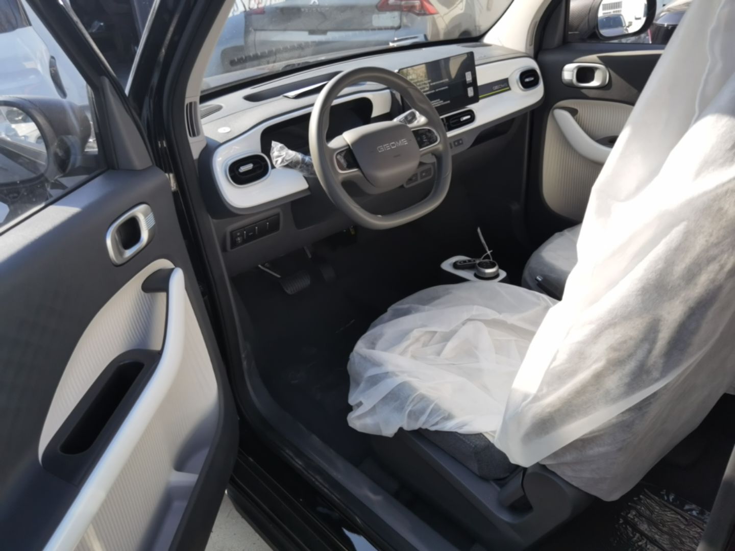A primeira fila do carro