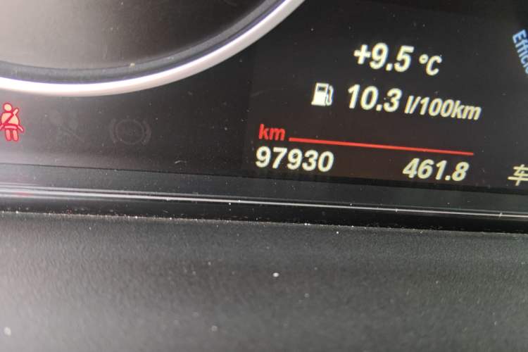 Used BMW 4 Series 2017 425i M Sport Package Odometer Close Up