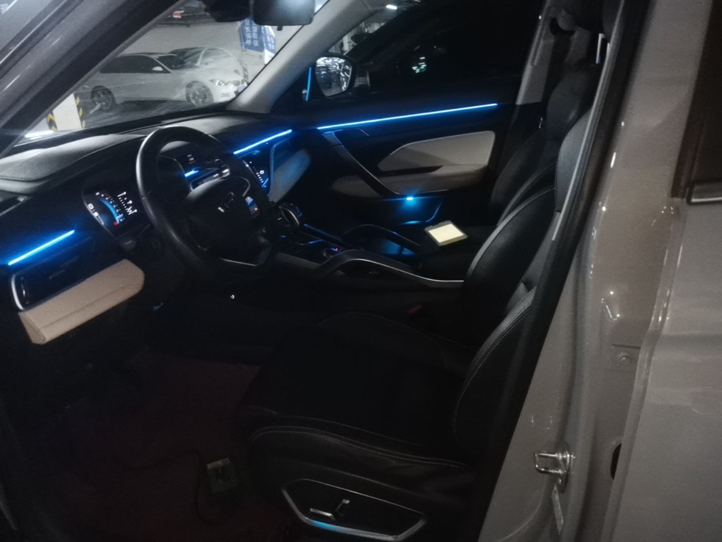 A primeira fila do carro