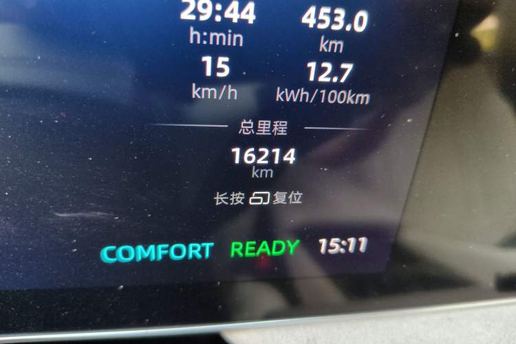 Used Roewe D7 2023 EV 510km Rear-Drive Flagship Edition Odometer Close Up