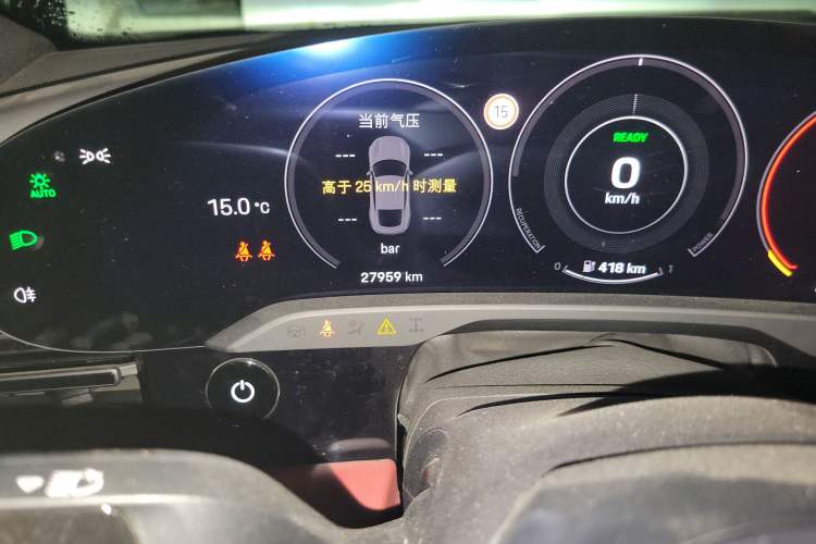 Used Porsche Taycan 2022 Taycan 4S Odometer Close Up