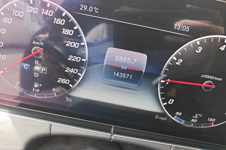 Used Mercedes-Benz E-Class 2020 Restyled E 300 L Sporty and Stylish Edition Odometer Close Up
