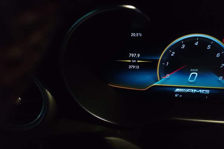 Used Mercedes-Benz GLC Coupe AMG 2020 AMG GLC 43 4MATIC Coupe SUV Odometer Close Up