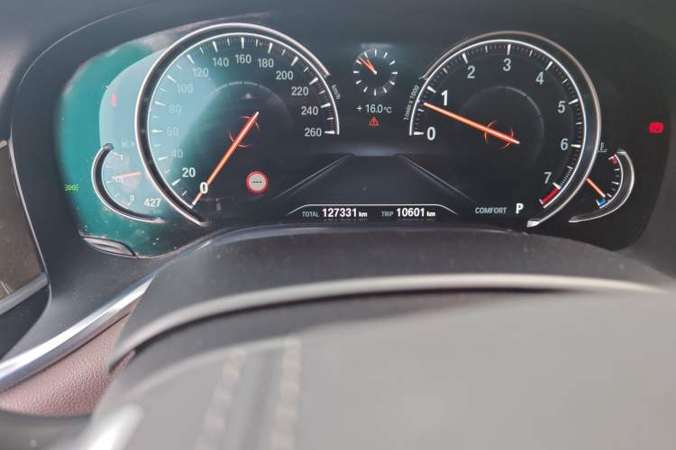 Used BMW 7 Series 2016 740Li Luxury Edition Odometer Close Up