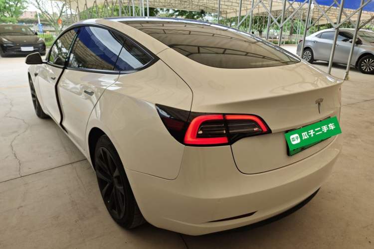 Used Tesla Model 3 2021 Standard Range Rear-Drive Upgraded Version Rear Left 45 Deg