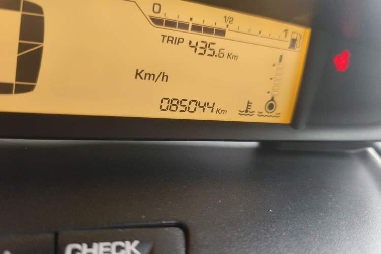 Used Citroen C-Quatre 2011 Sedan 1.6L Automatic Champion Edition Odometer Close Up