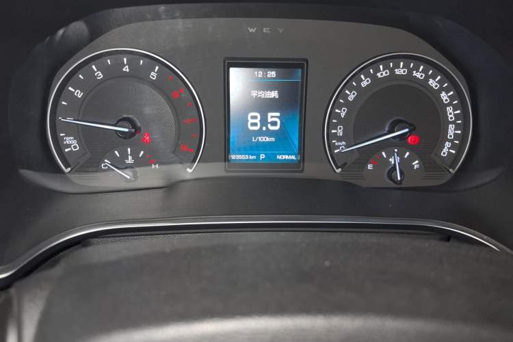 Used Wey VV5 2017 2.0T Ultra-Luxury Version Odometer Close Up