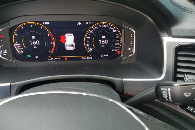 Used Volkswagen Teramont 2019 380TSI Four-Wheel Drive Comfort Edition China VI Standard Odometer Close Up