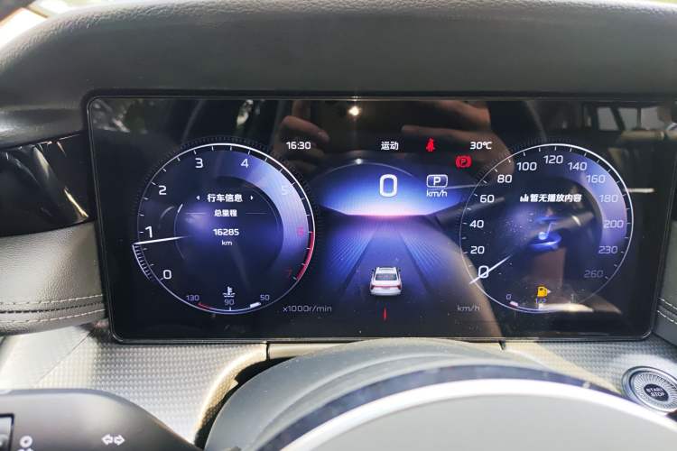 Used Hongqi H5 2024 2.0T Automatic Smart Connect Flagship Edition Odometer Close Up