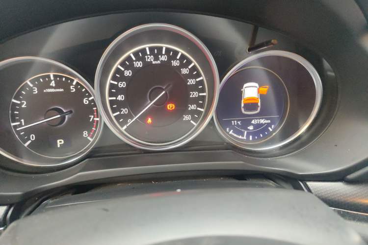 Used Mazda CX-5 2021 2.0L Automatic Two-Wheel Drive Black Knight Odometer Close Up