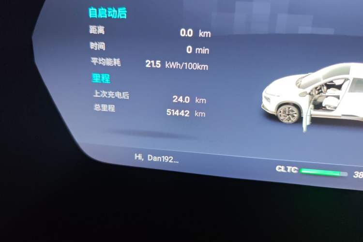 Used XPeng G3 2021 G3i 460N Odometer Close Up