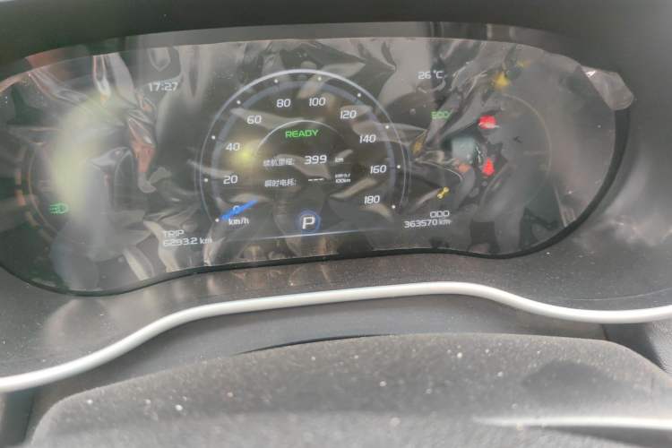 Used Geely Auto Emgrand New Energy 2018 EV450 Ambition Model Odometer Close Up