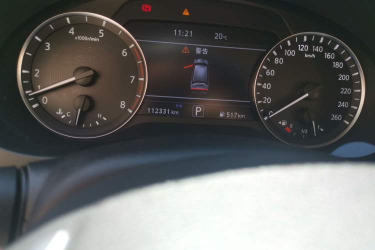 Used Infiniti QX50 2020 2.0T Two-Wheel Drive Fashion Edition Odometer Close Up