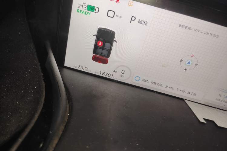 Used Baojun KiWi EV 2021 Artist Model Lithium Iron Phosphate Odometer Close Up