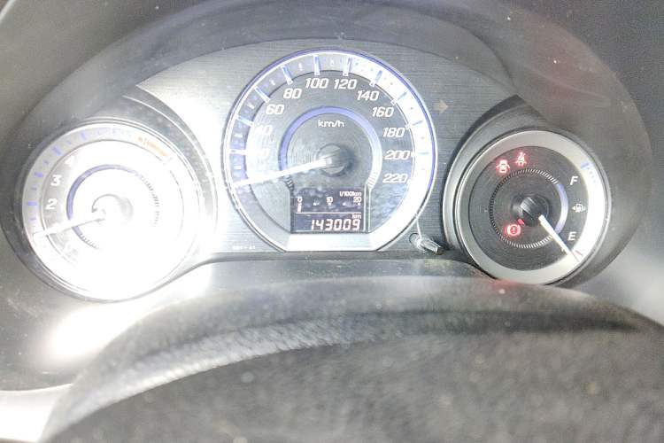 Used Honda City Classic 2014 Style 1.5L Manual Elite Edition Odometer Close Up