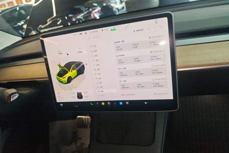 Used Tesla Model Y 2022 Revised Version Rear-Wheel Drive Audio And AC Panel