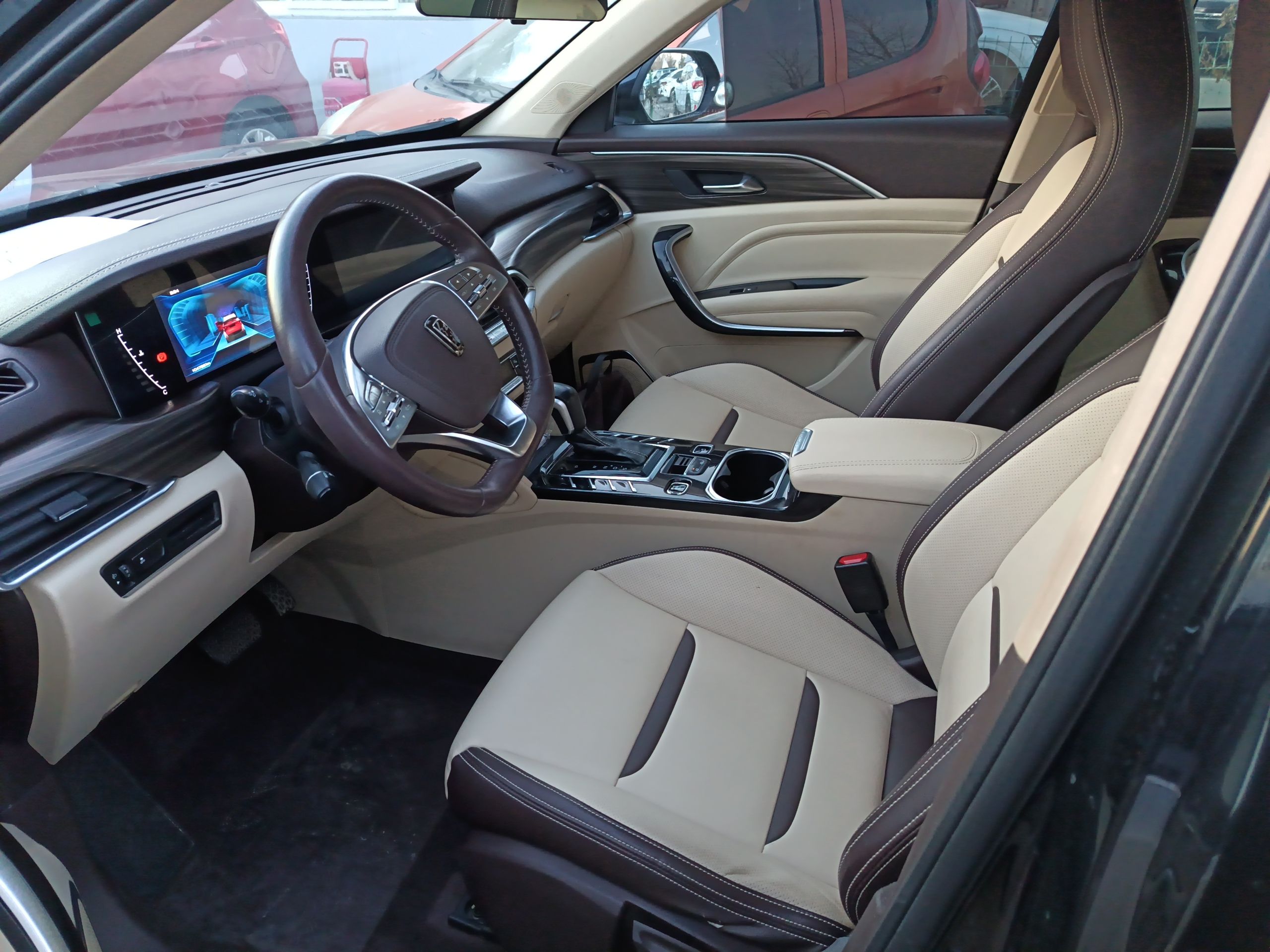 Переднее сиденье в автомобиле