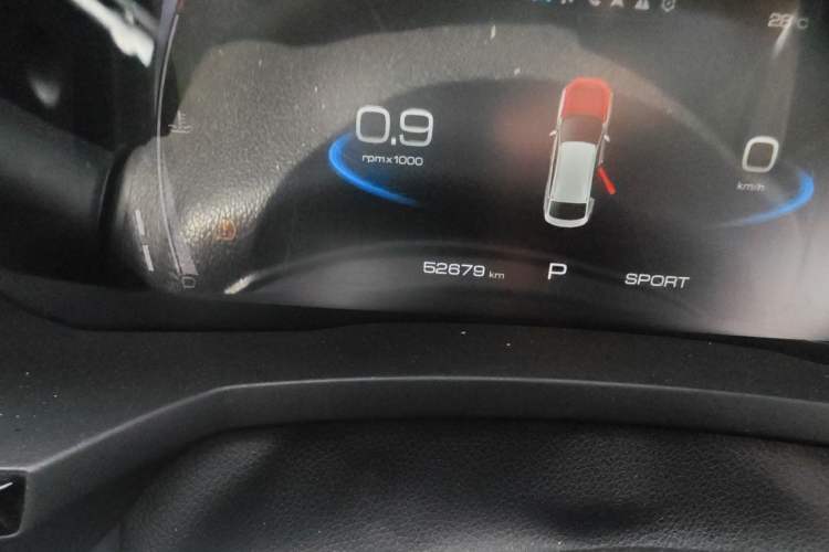 Used Haval F7x 2019 1.5T Two-Wheel Drive Smart & Trendy Edition Odometer Close Up