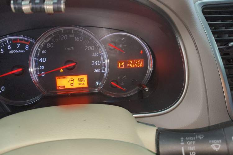 Used Nissan Teana 2008 2.0L XL Comfort Edition Odometer Close Up