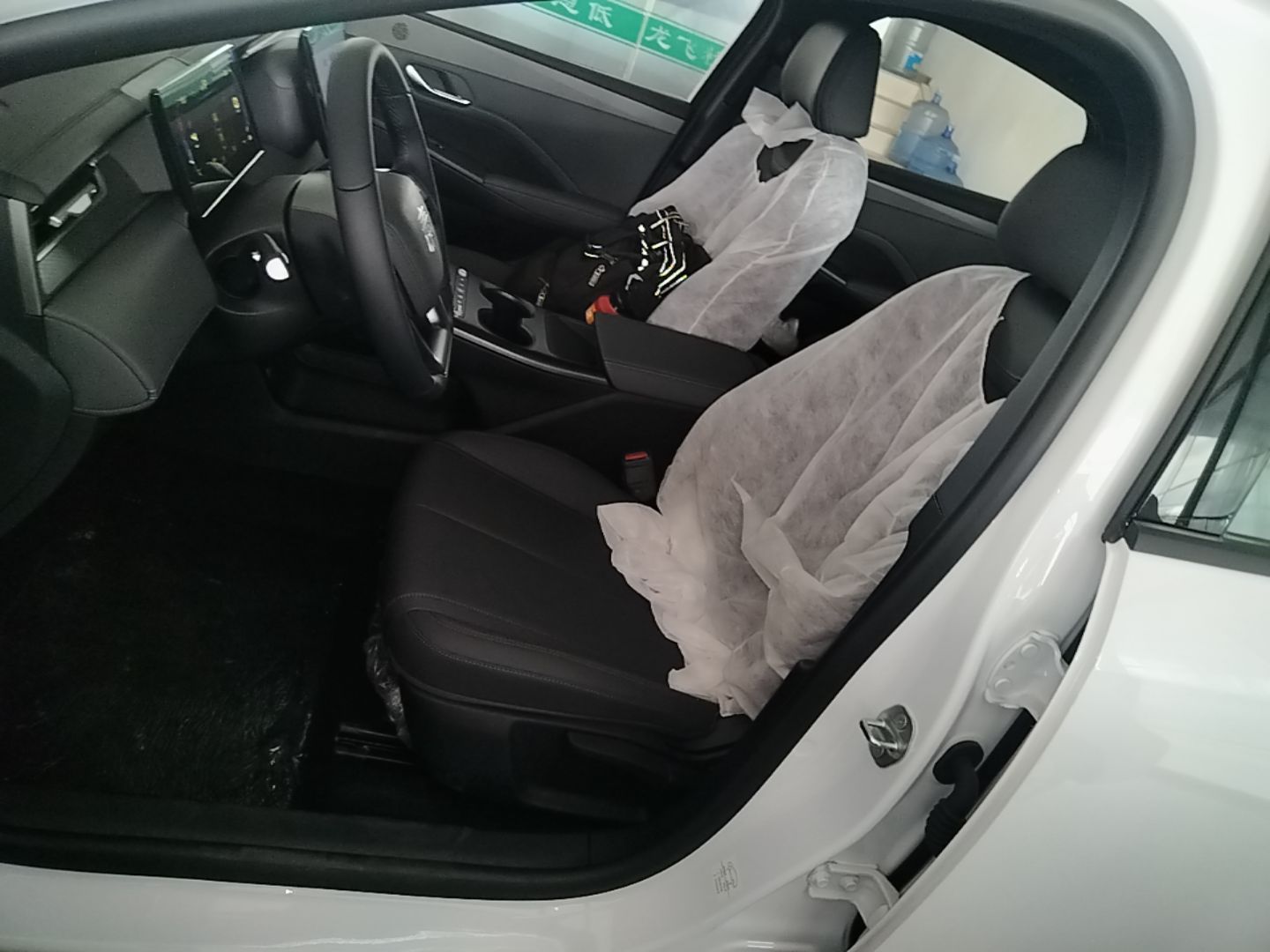 Vordere Reihe im Auto