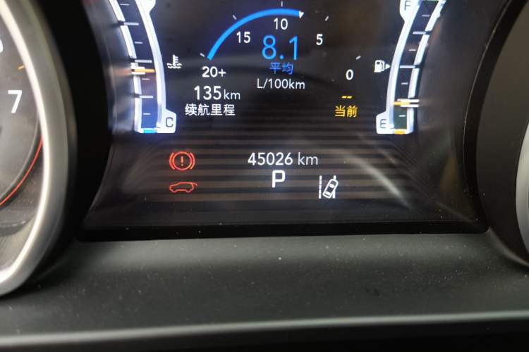 Used Jeep Grand Commander 2022 2.0T Four-Wheel Drive Luxury Edition Odometer Close Up