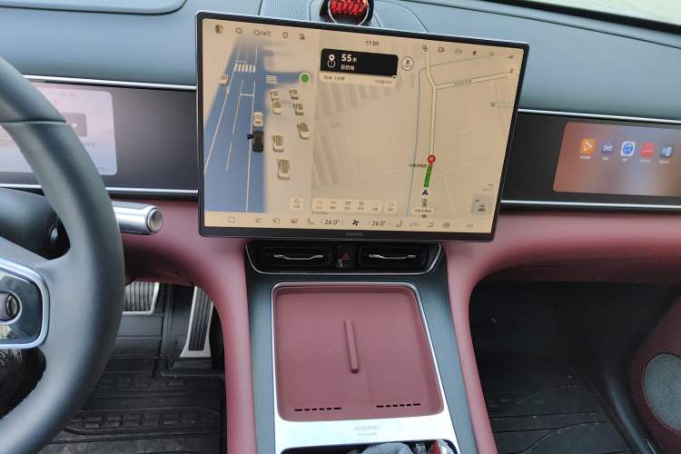 Used Hima AITO M7 2026 Model Pure Electric Max All-Wheel Drive 5-Seater Version Audio And AC Panel