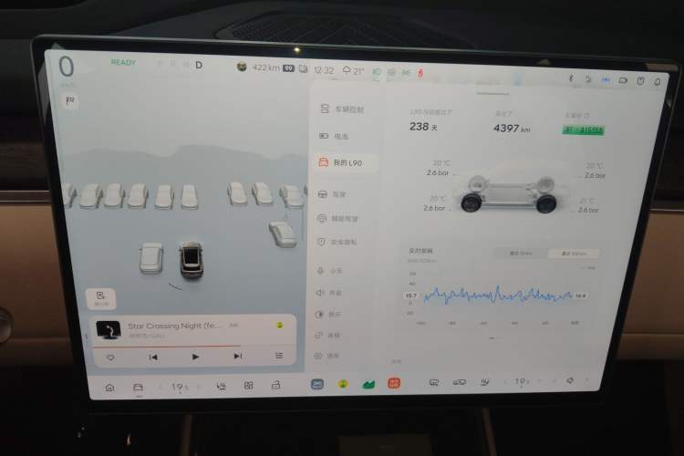 Used ONVO Luxeed L90 2025 Model—Max Six-Seater Version Audio And AC Panel