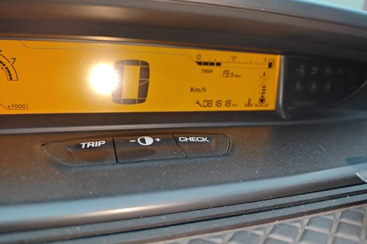 Used Citroen C-Quatre 2012 Sedan 1.6L Manual Prestige Model Odometer Close Up