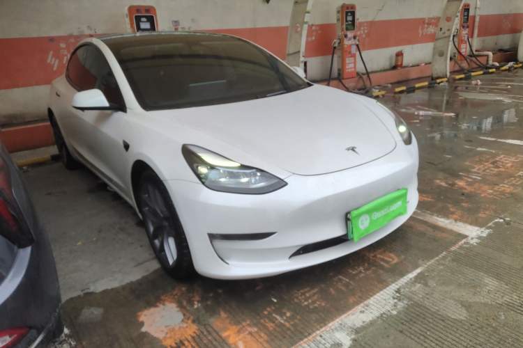 Used Tesla Model 3 2022 Performance High-Performance All-Wheel-Drive Version Front Right 45 Deg
