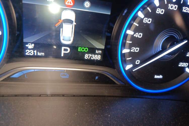 Used AION S 2023 Xuan 580 55.2 kWh Lithium Iron Phosphate Odometer Close Up