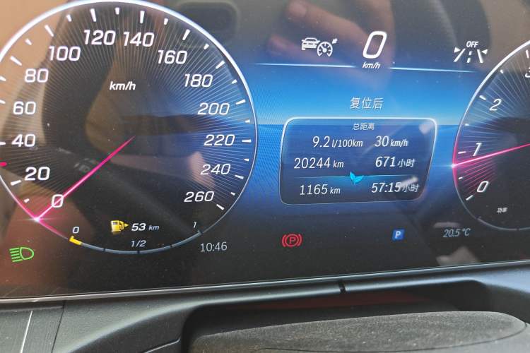 Used Mercedes-Benz C-Class 2024 C 260 L Sport Edition Odometer Close Up