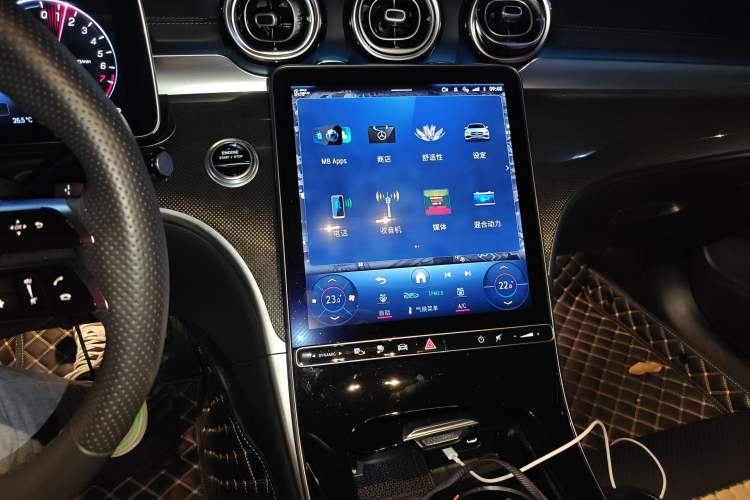 Used Mercedes-Benz C-Class New Energy 2024 C 350 eL Audio And AC Panel