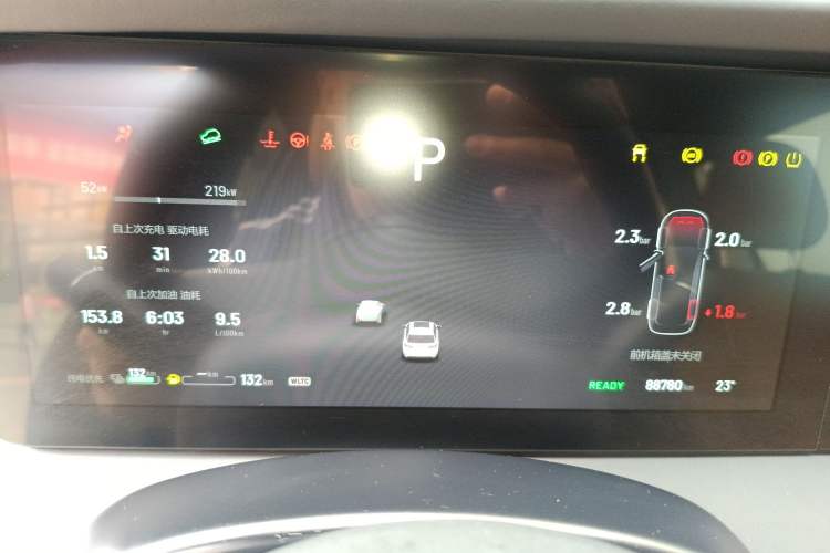 Used Li Auto ONE 2021 Extended-Range 6-Seater Version Instrument Cluster