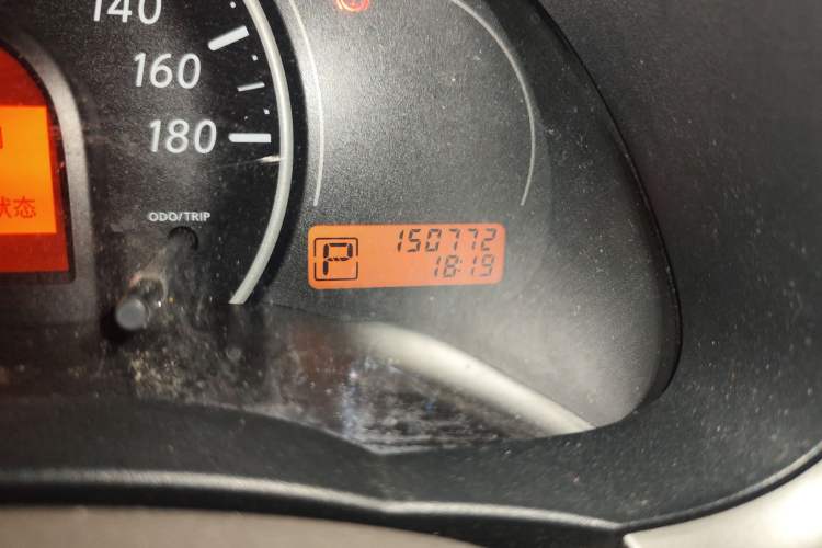 Used Nissan March 2010 1.5L Automatic Easy-Style Version Odometer Close Up