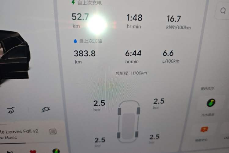 Used Li Auto L6 2024 Pro Model Odometer Close Up