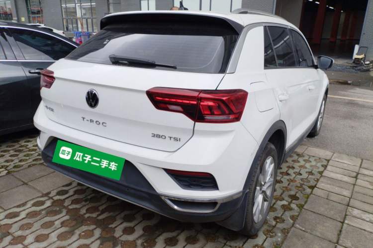 Used Volkswagen T-ROC 2021 Revised Version 280TSI DSG Two-Wheel Drive Elite Connect Edition Rear Right 45 Deg