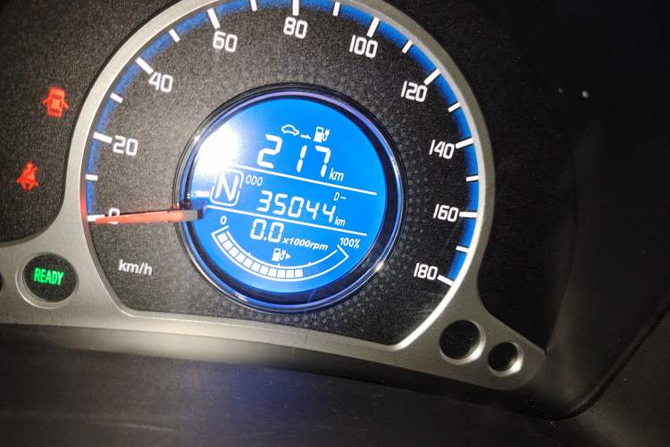 Used CHANGAN Benni E-Star 2021 National Edition Xinyi Edition Lithium Iron Phosphate (31.18 kWh) Odometer Close Up