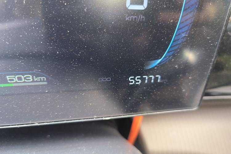 Used BYD Song Pro New Energy 2022 DM-i 110km Flagship Model Odometer Close Up