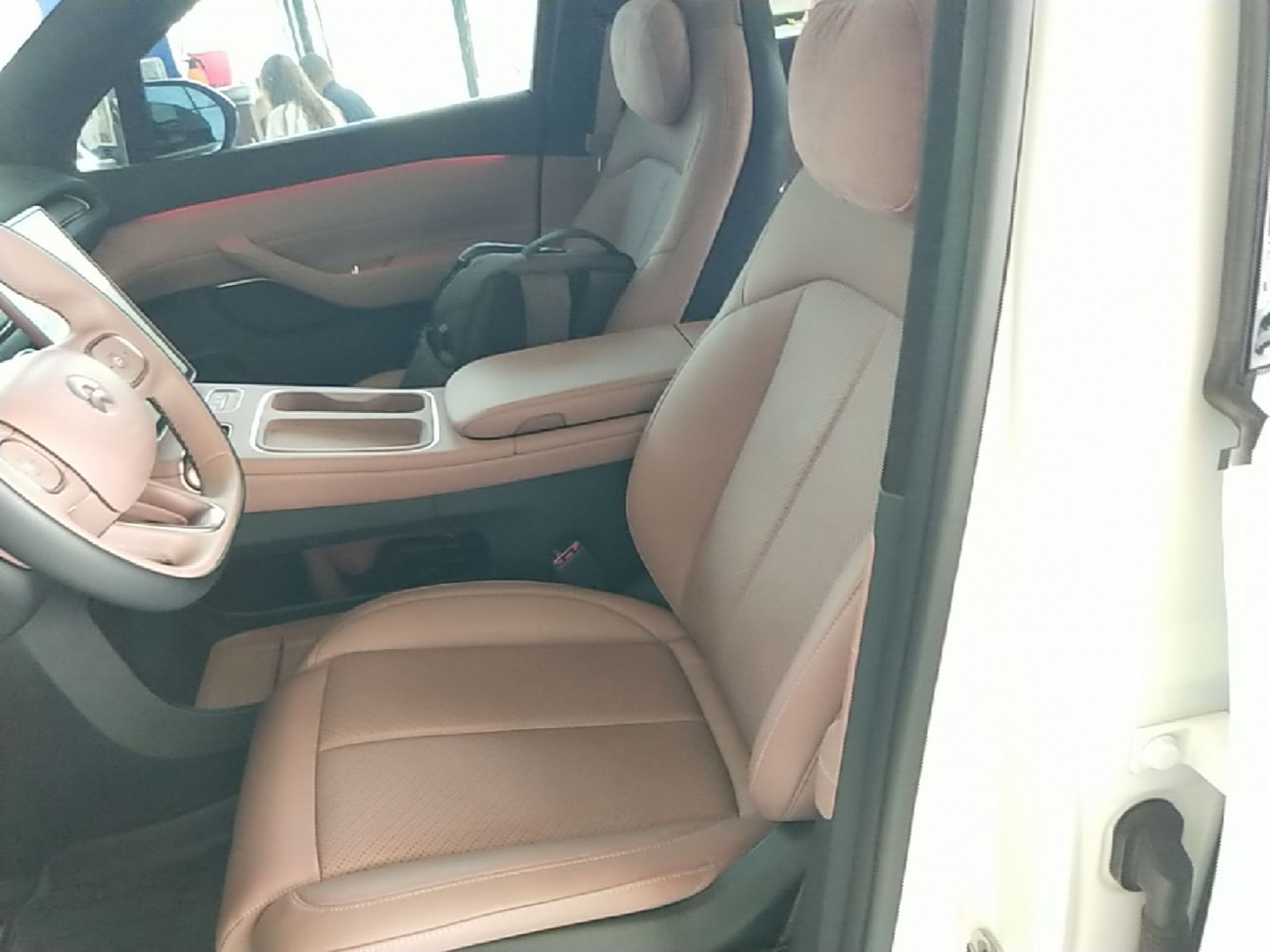 A primeira fila do carro