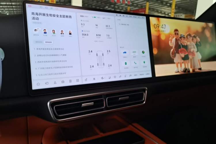 Used Li Auto L9 2024 Ultra Model Audio And AC Panel