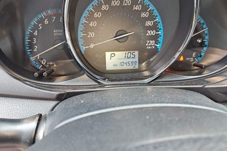 Used Toyota YARiS L Zhi Xuan 2016 Revised 1.5E CVT Charming Edition Odometer Close Up