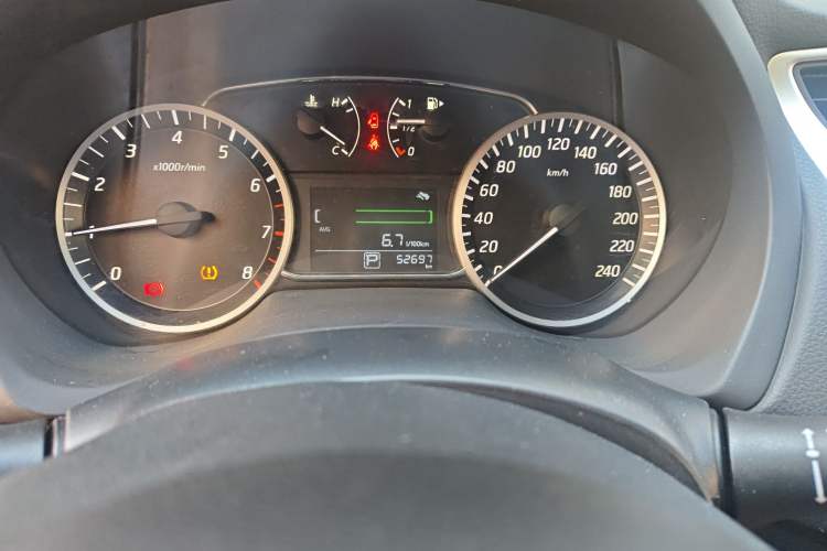 Used Nissan Sylphy 2019 Classic 1.6XL CVT Luxury Edition Odometer Close Up