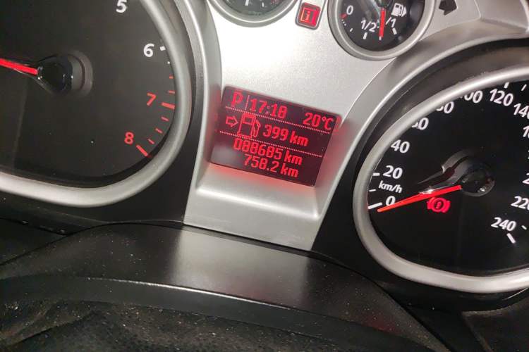 Used Ford Focus 2012 Hatchback Classic 1.8L Automatic Base Model Odometer Close Up