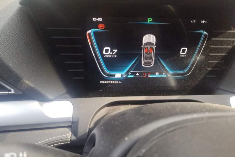 Used BYD Song Pro 2019 1.5T Automatic Prestige Model Odometer Close Up