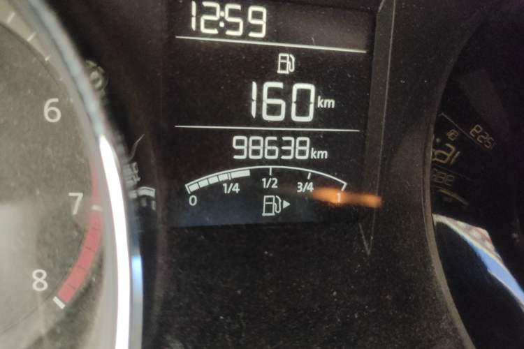 Used Volkswagen Bora 2014 1.6L Manual Comfort Model Odometer Close Up